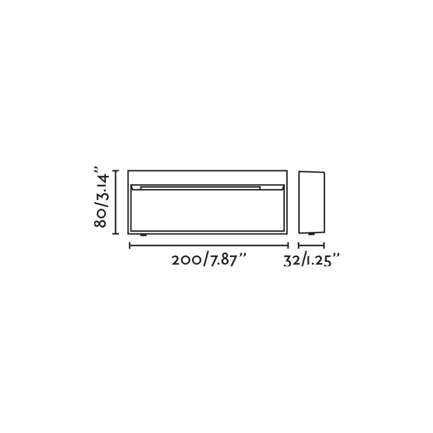 FARO 71966 - Φωτιστικό σκάλας LED DUNE LED/6W/230V 2200/2700/3200/4000K IP65 ανθρακί ορθογώνιο