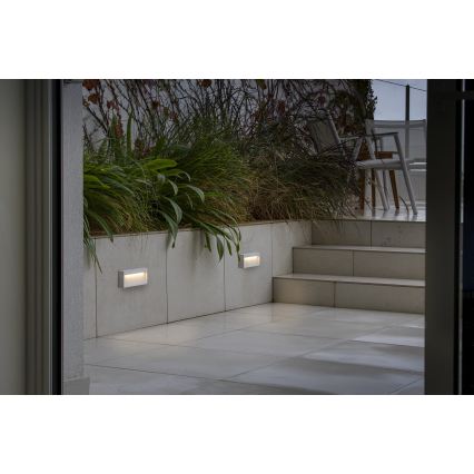 FARO 71967 - Φωτιστικό σκάλας LED DUNE LED/6W/230V 2200/2700/3200/4000K IP65 λευκό ορθογώνιο