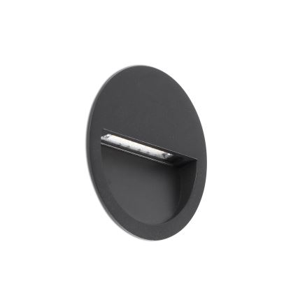 FARO 71969 - LED εντοιχιζόμενο φωτιστικό POMA LED/3W/230V 2200/2700/3200/4000K IP65 ανθρακί