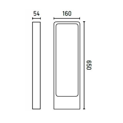 FARO 75520 - Λάμπα εξωτερικού χώρου LED DAS LED/5W/230V IP54