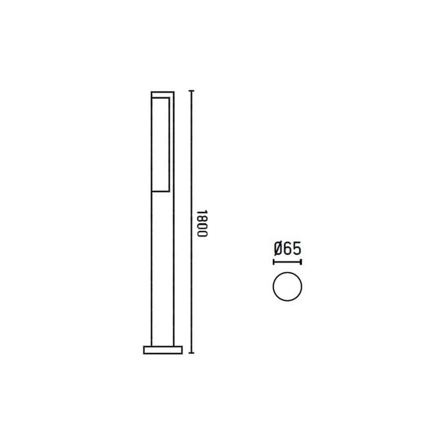 FARO 75524 - Λάμπα εξωτερικού χώρου LED BERET-3 LED/16W/230V IP54