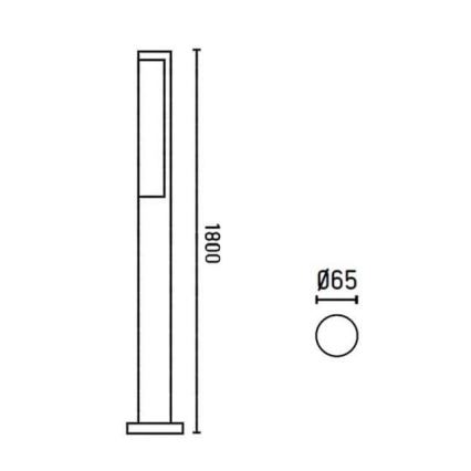 FARO 75524 - Λάμπα εξωτερικού χώρου LED BERET-3 LED/16W/230V IP54