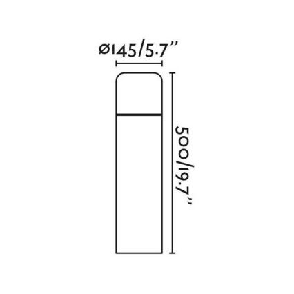 FARO 75604 - Λάμπα εξωτερικού χώρου LED MUGA LED/9W/230V IP65