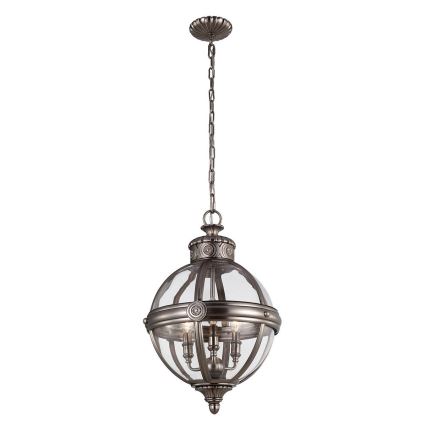 Feiss - Κρεμαστό φωτιστικό οροφής ADAMS 3xE14/60W/230V μπρονζέ
