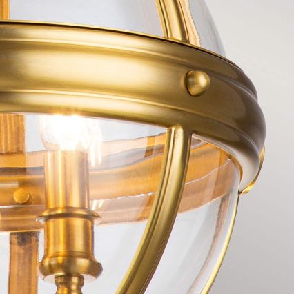 Feiss - Κρεμαστό φωτιστικό οροφής ADAMS 3xE14/60W/230V χρυσό
