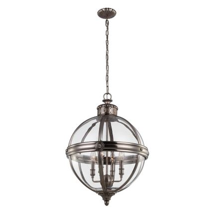 Feiss - Κρεμαστό φωτιστικό οροφής ADAMS 4xE14/60W/230V μπρονζέ