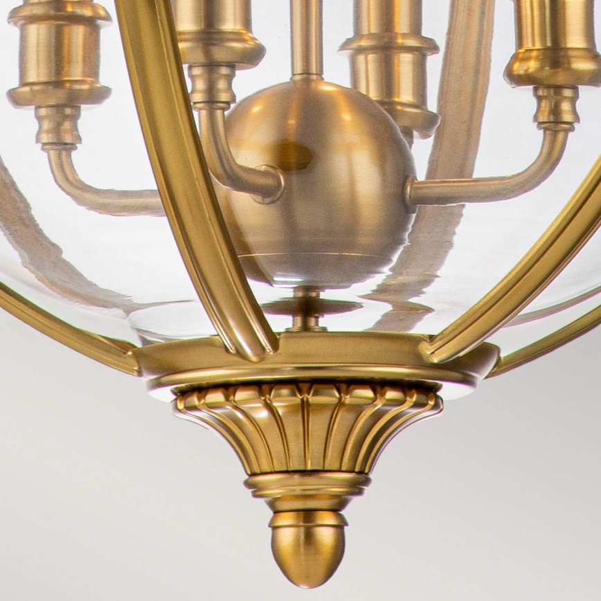 Feiss - Κρεμαστό φωτιστικό οροφής ADAMS 4xE14/60W/230V χρυσό