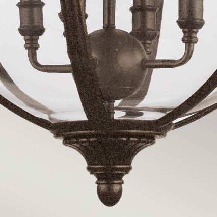 Feiss - Κρεμαστό φωτιστικό οροφής ADAMS 4xE14/60W/230V μπρονζέ
