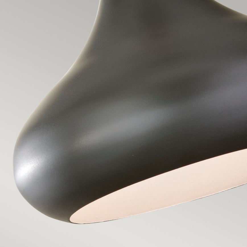 Feiss - Κρεμαστό φωτιστικό με καλώδιο BESO 1xE27/60W/230V Ø 25,4 εκ. μαύρο/χάλκινο