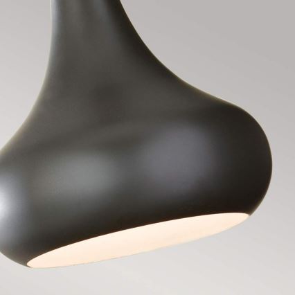 Feiss - Κρεμαστό φωτιστικό σε καλώδιο BESO 1xE27/60W/230V Ø 17,9 εκ. μαύρο/χάλκινο