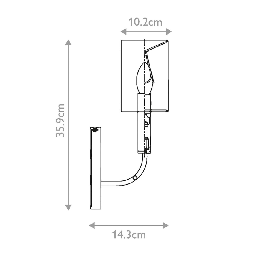 Feiss - Φωτιστικό τοίχου BRIANNA 1xE14/60W/230V