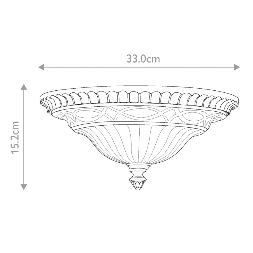 Feiss - Φωτιστικό οροφής DRAWING ROOM 2xE27/60W/230V