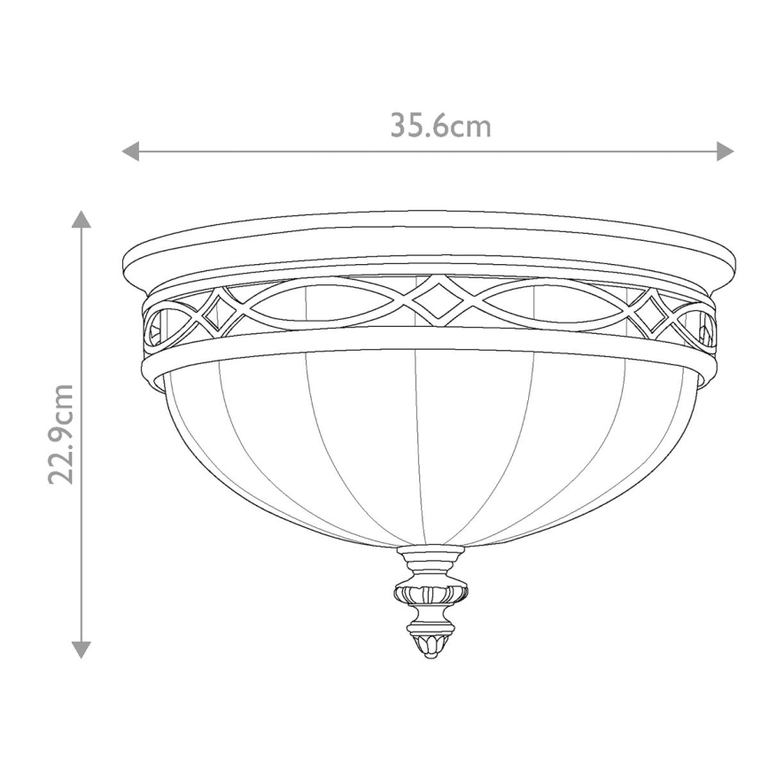 Feiss - Φωτιστικό οροφής DRAWING ROOM 3xE27/60W/230V