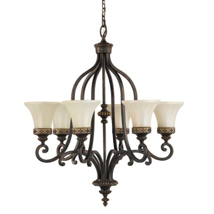 Feiss - Κρεμαστό φωτιστικό οροφής DRAWING ROOM 6xE27/60W/230V