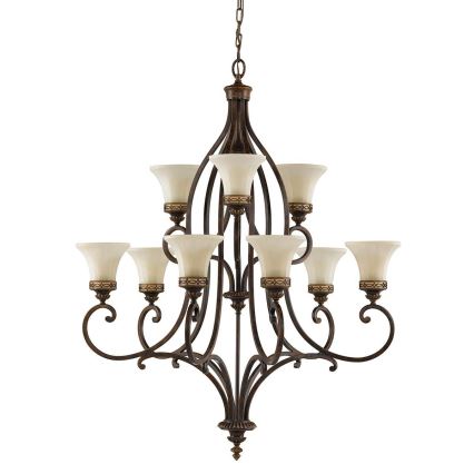 Feiss - Κρεμαστό φωτιστικό οροφής DRAWING ROOM 9xE27/60W/230V