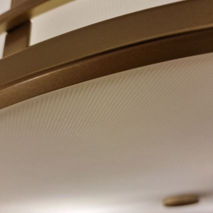 Feiss - Φωτιστικό οροφής FUSION 3xE27/40W/230V Ø 34,3 εκ. χρυσό