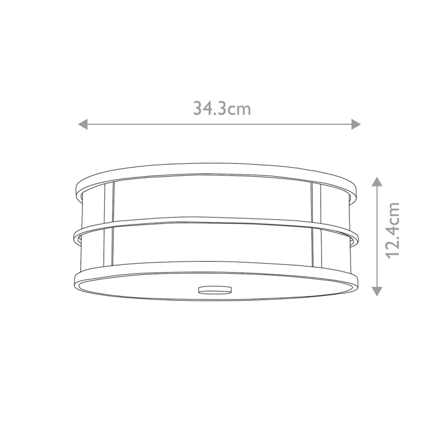 Feiss - Φωτιστικό οροφής FUSION 3xE27/40W/230V Ø 34,3 εκ. χρυσό