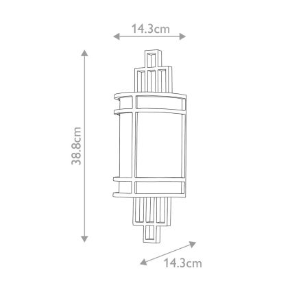 Feiss - Φωτιστικό τοίχου FUSION 1xE27/60W/230V