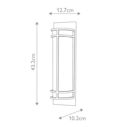 Feiss - Φωτιστικό τοίχου FUSION 2xE27/60W/230V