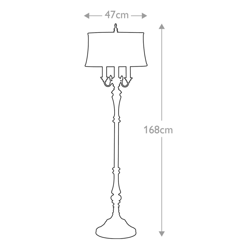Feiss - Επιδαπέδιο φωτιστικό GIBSON 4xE27/60W/230V