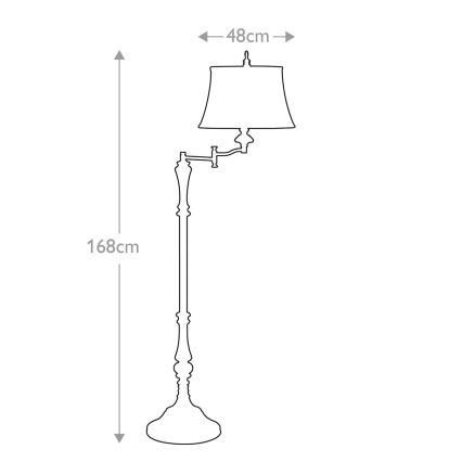 Feiss - Επιδαπέδιο φωτιστικό GIBSON 1xE27/60W/230V
