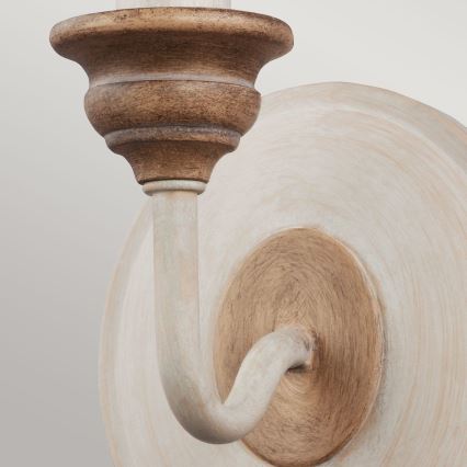 Feiss - Επιτοίχιο φωτιστικό HARTSVILLE 1xE14/40W/230V μπεζ/καφέ