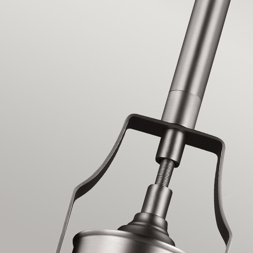 Feiss - Κρεμαστό φωτιστικό HOBSON 1xE27/60W/230V ασημί