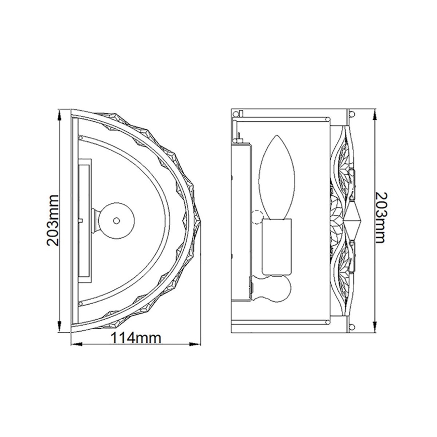 Feiss - Φωτιστικό τοίχου LUCIA 1xE14/40W/230V