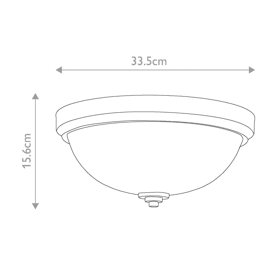 Feiss - Φωτιστικό οροφής μπάνιου MALIBU 2xE27/60W/230V IP44