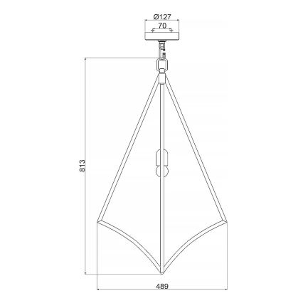 Feiss - Κρεμαστό φωτιστικό οροφής NICO 1xE27/60W/230V