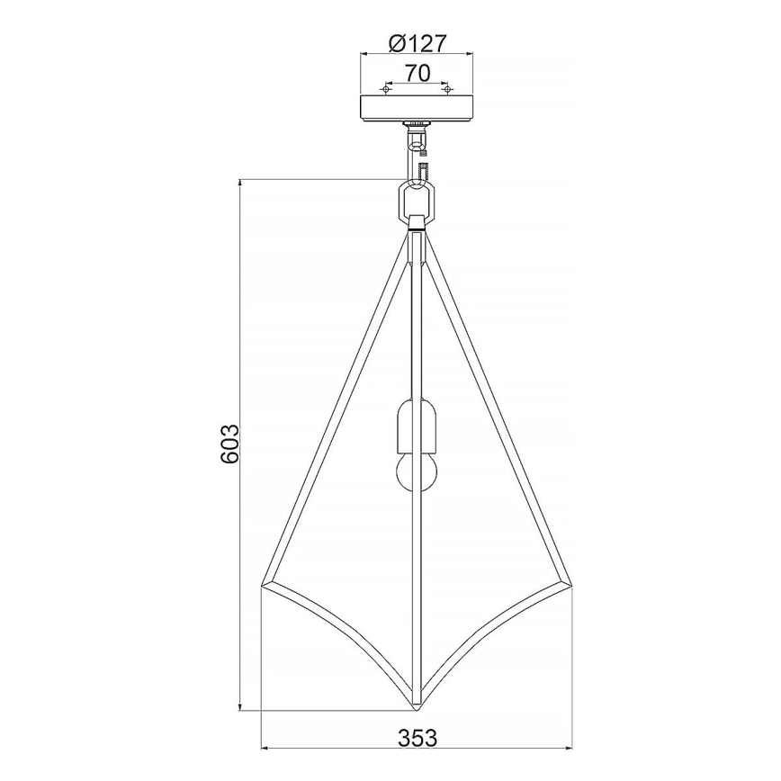 Feiss - Κρεμαστό φωτιστικό οροφής NICO 1xE27/60W/230V