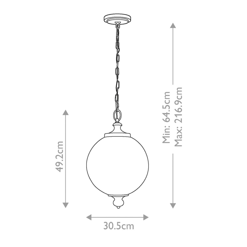 Feiss - Κρεμαστό φωτιστικό οροφής PARKMAN 1xE27/60W/230V