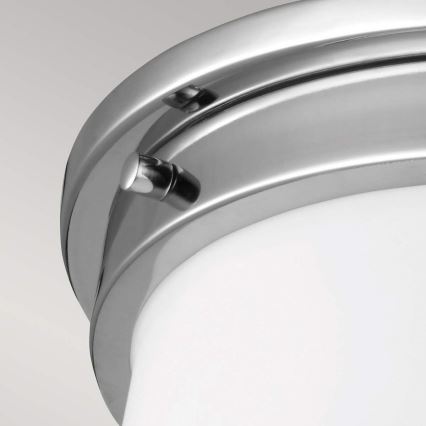 Feiss - Φωτιστικό οροφής για μπάνιο PAYNE 2xE27/60W/230V IP44 ματ χρώμιο