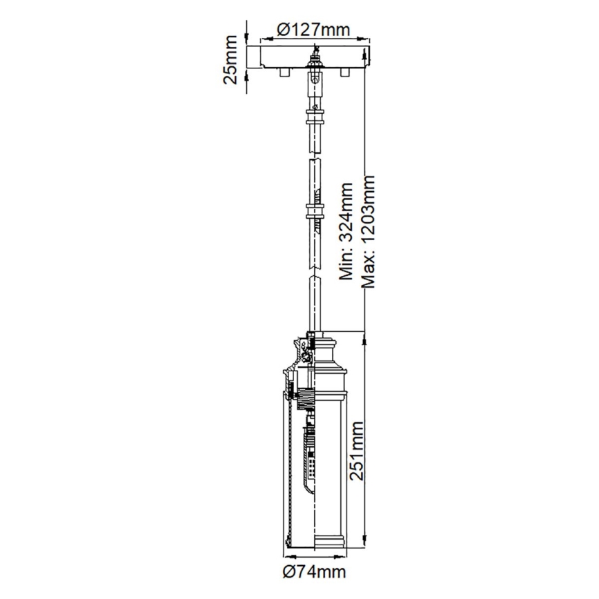 Feiss - LED κρεμαστό φωτιστικό μπάνιου PAYNE 1xG9/3W/230V IP44