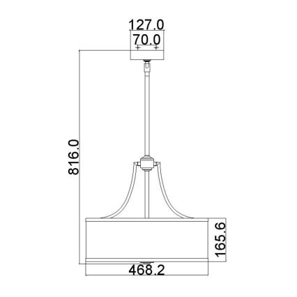 Feiss - Κρεμαστό φωτιστικό PROSPECT PARK 4xE27/60W/230V
