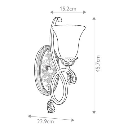 Feiss - Φωτιστικό τοίχου SONOMA VALLEY 1xE27/60W/230V