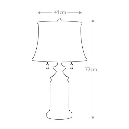 Feiss - Eπιτραπέζιο φωτιστικό STATEROOM 2xE27/60W/230V ορείχαλκος