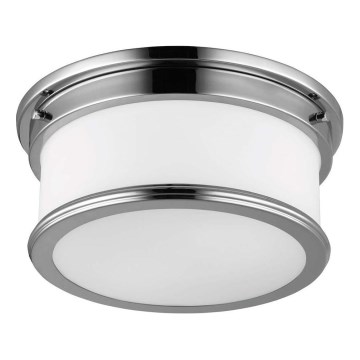 Feiss - Φωτιστικό οροφής για μπάνιο PAYNE 2xE27/60W/230V IP44 ματ χρώμιο