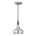 Feiss - Κρεμαστό φωτιστικό σε καλώδιο BESO 1xE27/60W/230V ματ χρώμιο/μαύρο