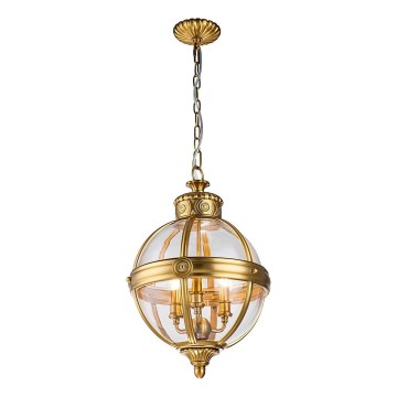 Feiss - Κρεμαστό φωτιστικό οροφής ADAMS 3xE14/60W/230V χρυσό