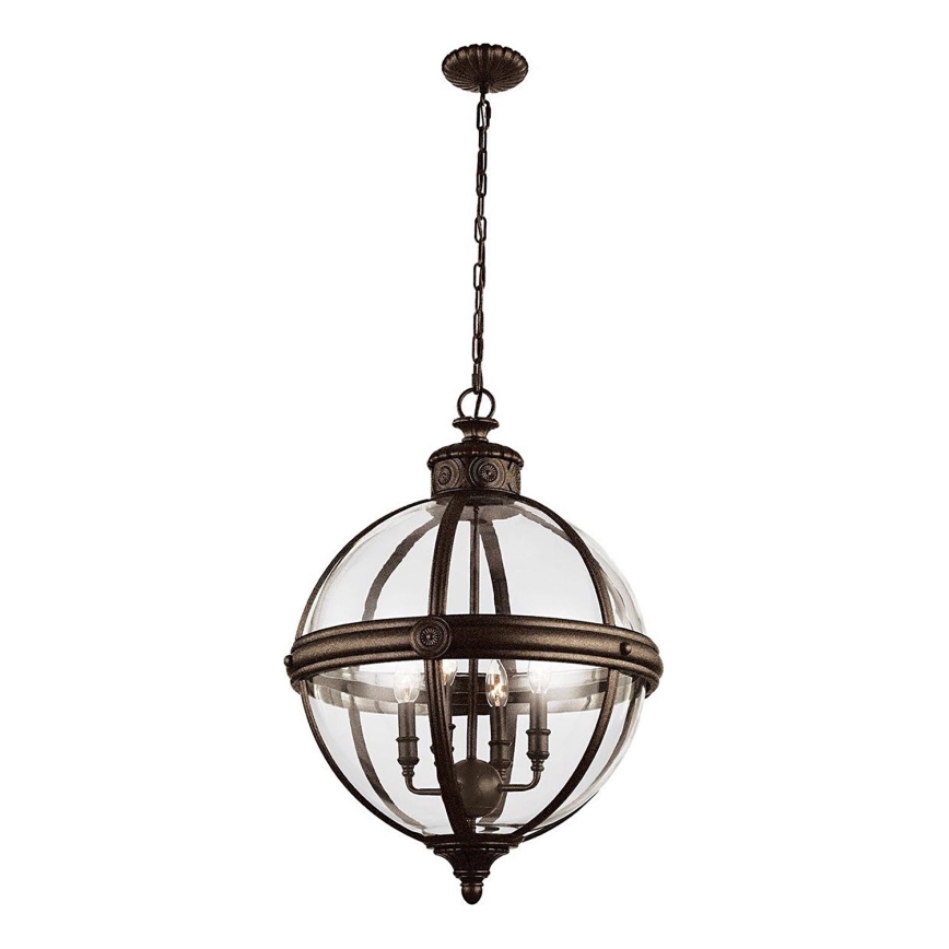 Feiss - Κρεμαστό φωτιστικό οροφής ADAMS 4xE14/60W/230V μπρονζέ