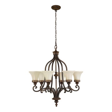 Feiss - Κρεμαστό φωτιστικό οροφής DRAWING ROOM 6xE27/60W/230V