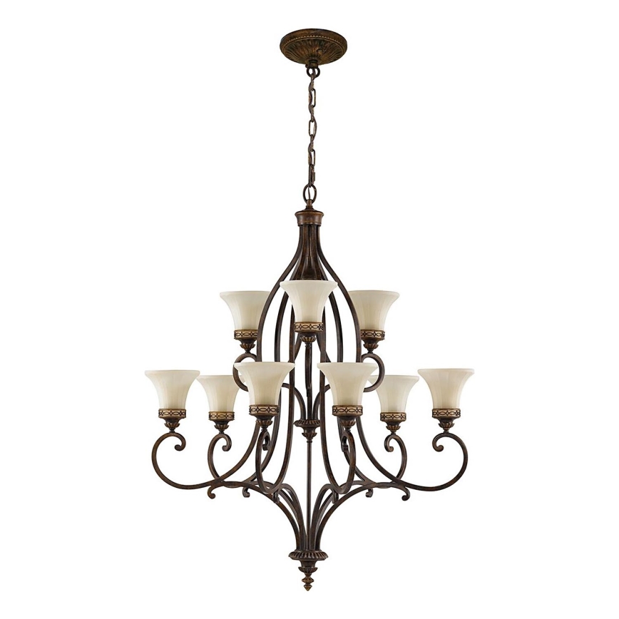 Feiss - Κρεμαστό φωτιστικό οροφής DRAWING ROOM 9xE27/60W/230V