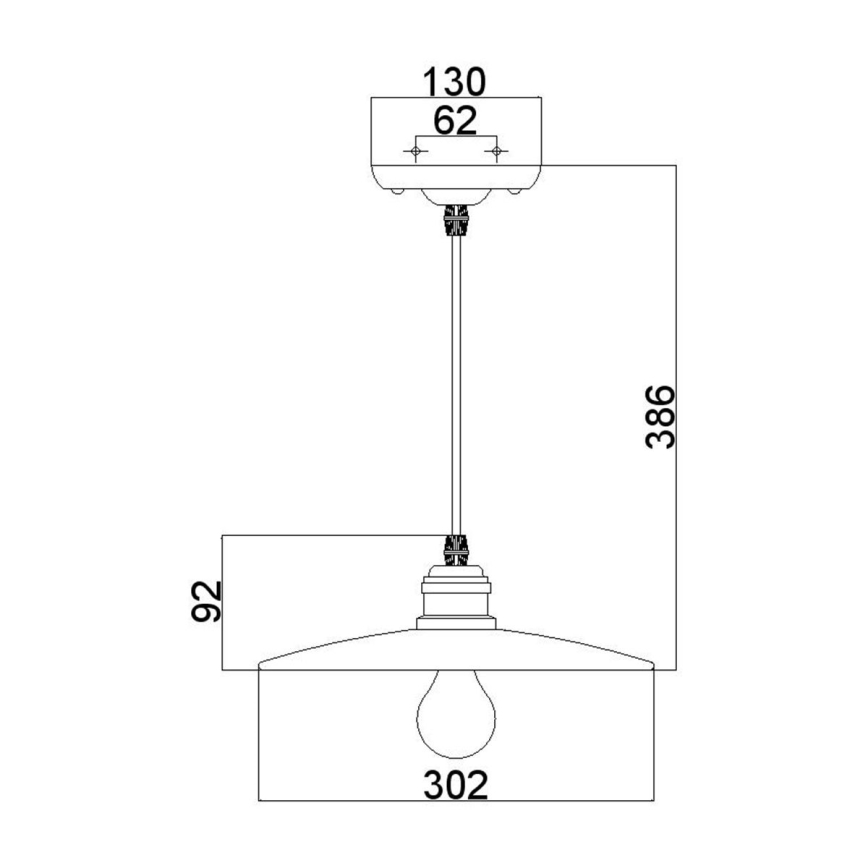 Feiss -Κρεμαστό φωτιστικό οροφής URBAN RENEWAL 1xE27/60W/230V μπρονζέ