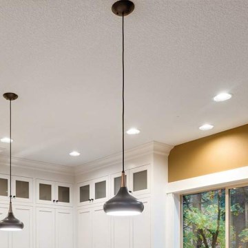 Feiss - Κρεμαστό φωτιστικό με καλώδιο BESO 1xE27/60W/230V Ø 25,4 εκ. μαύρο/χάλκινο