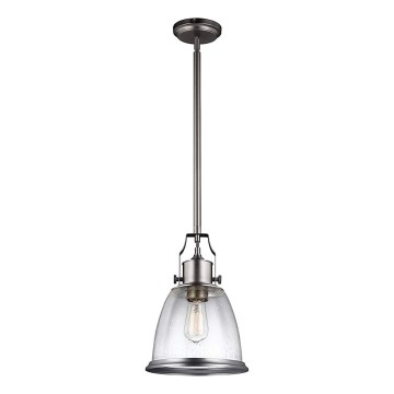 Feiss - Κρεμαστό φωτιστικό HOBSON 1xE27/60W/230V ασημί