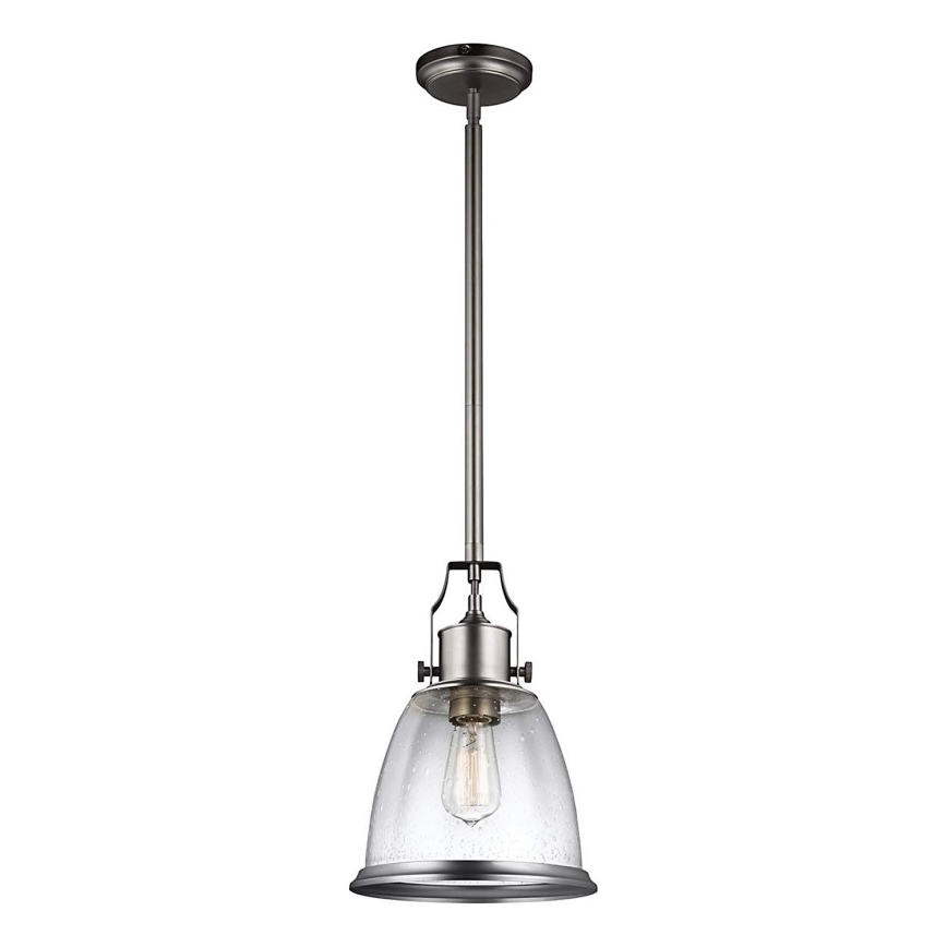 Feiss - Κρεμαστό φωτιστικό HOBSON 1xE27/60W/230V ασημί