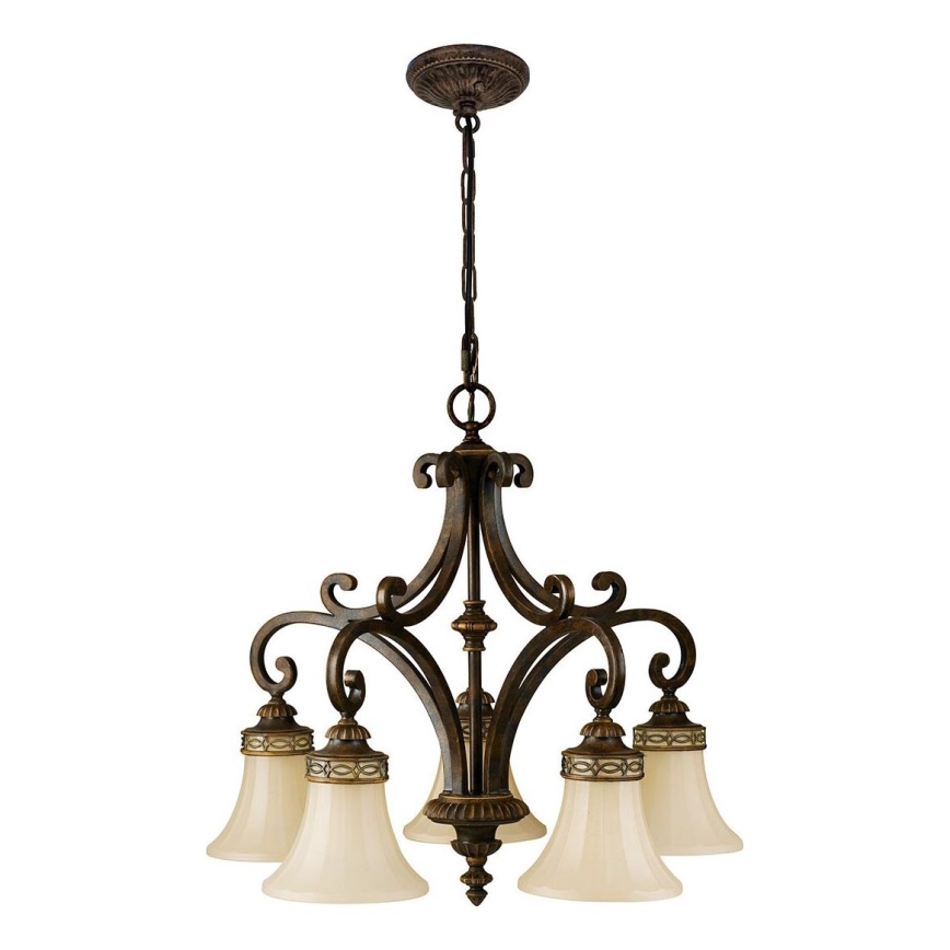 Feiss - Κρεμαστό φωτιστικό οροφής DRAWING ROOM 5xE27/60W/230V