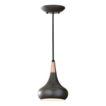 Feiss - Κρεμαστό φωτιστικό σε καλώδιο BESO 1xE27/60W/230V Ø 17,9 εκ. μαύρο/χάλκινο