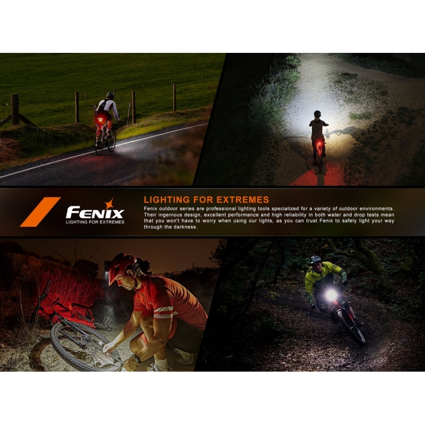 Fenix BC06R - LED Dimmable επαναφορτιζόμενο φως ποδηλάτου LED/USB IP66 90 lm 24,5 h 560 mAh